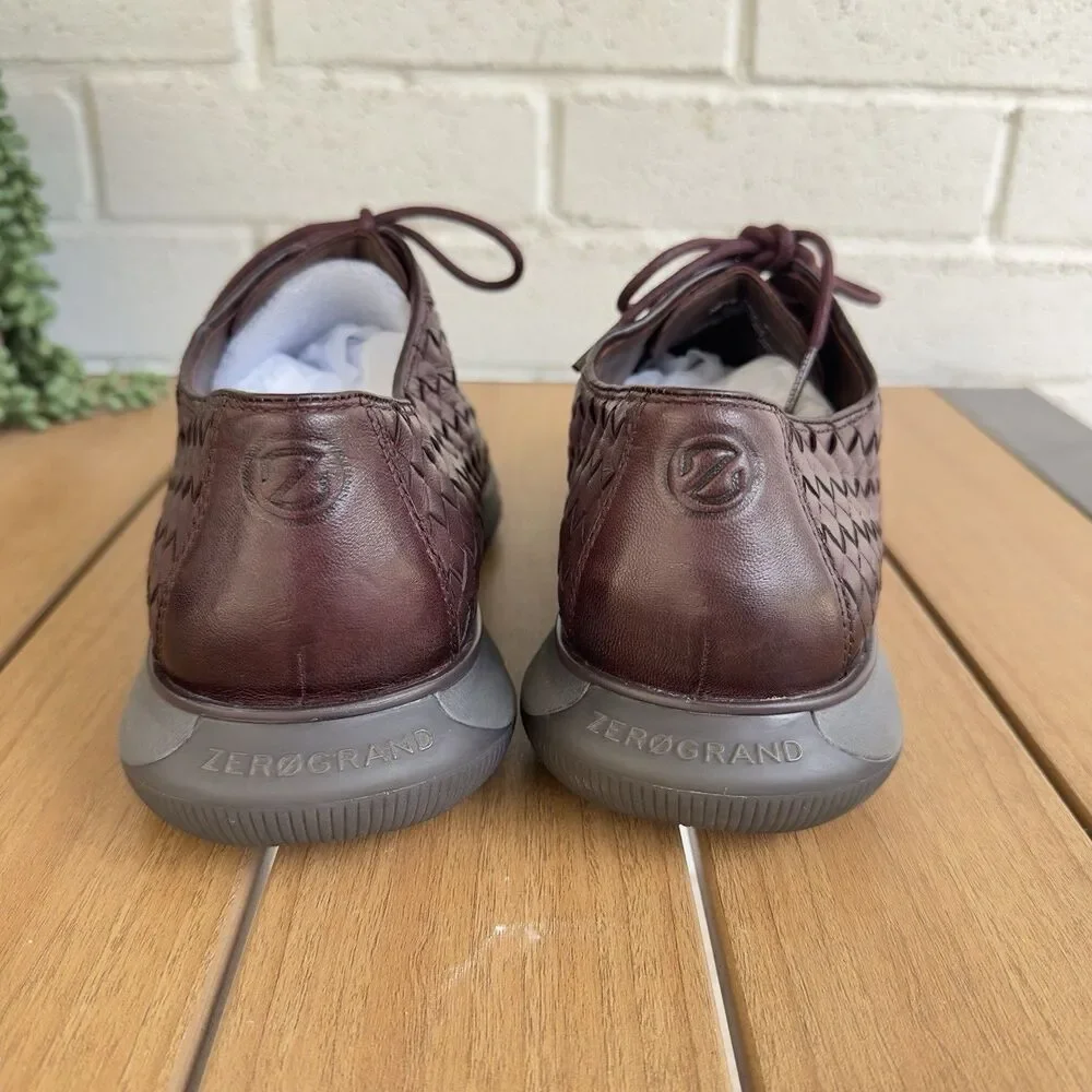 Cole Haan 4.ZERØGRAND Hand-Woven Oxford Men’s 9.5 M Cordovan Leather C36524